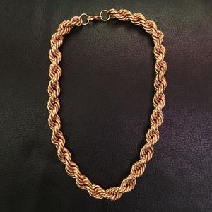 Statement Gold Rope Chain Choker